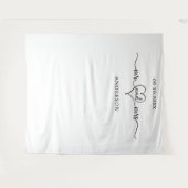 ミセスハート写真の背景結婚の タペストリー (正面(横))