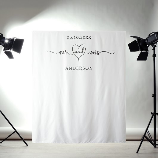 ミセスハート写真の背景結婚の タペストリー