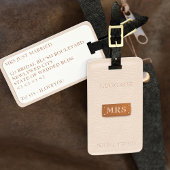 ミセスバラ金ゴールドブライダル赤面ラゲージタグ ラゲッジタグ