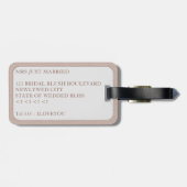 ミセスバラ金ゴールドブライダル赤面ラゲージタグ ラゲッジタグ (裏面横)