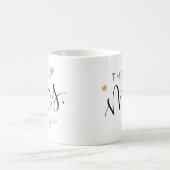 ミセスパーソナライズされたマグの手書き コーヒーマグカップ (中央)