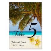 ミセスビーチ結婚式 |カスタマイズ テーブルナンバー (裏面)