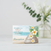 ミセスビーチ結婚式 |披露宴 エンクロージャーカード (スタンド正面)