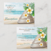 ミセスビーチ結婚式 |披露宴 エンクロージャーカード (正面/裏面)