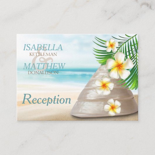 ミセスビーチ結婚式 |披露宴 エンクロージャーカード (正面)