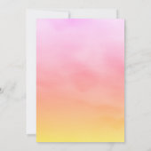 ミセスミセス・サンディ・トゥーズ婚約パーティ・サンセット 招待状 (裏面)