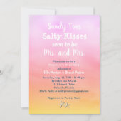 ミセスミセス・サンディ・トゥーズ・カップルの夕日 招待状 (正面)