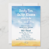 ミセスミセス・サンディ・トゥーズ・リハーサル・ディナー・スカイ&サンド 招待状 (正面)