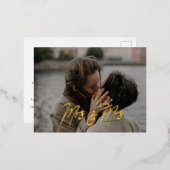 ミセスミセス・ポストカード結婚式招待状 箔招待状ポストカード (正面/裏面)