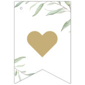 ミセスミニマルラ恋しく思スのブライダルシャワーに緑 バンティングフラッグ (第1の旗)