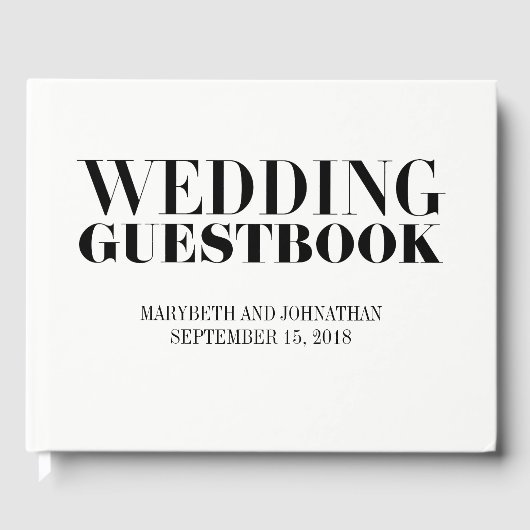 ミセスモダンはっきりした結婚客書 ゲストブック (正面)
