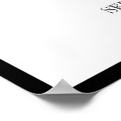 ミセスモダンはっきりした結婚歓迎ポスター ポスター (角)