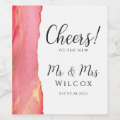 ミセスモダンズ結婚の ワインラベル (シングルラベル)