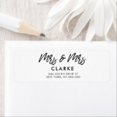 ミセスモダン・アンド・ミセス・レ結婚ズビアンの差出人住所 ラベル (インサイチュ)