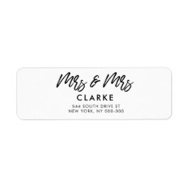 ミセスモダン・アンド・ミセス・レ結婚ズビアンの差出人住所 ラベル