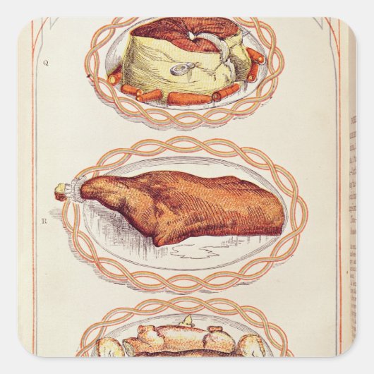 ミセスモダン・ベイトンの料理を提供する方法 スクエアシール (正面)