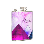 ミセスレインボーマーブルマウンテンカラーブロックカスタム フラスク (右)