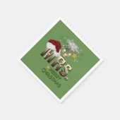 ミセス初めてのクリスマス スタンダードカクテルナプキン (角)