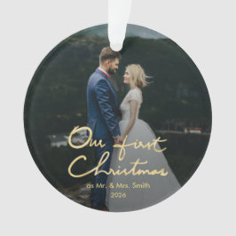 ミセス夫婦としての初めてのクリスマス ウェディングフォト オーナメント