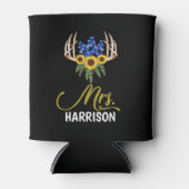 ミセス姓素朴フローラ結婚〔雄ジカの〕枝角 缶クーラー (正面)