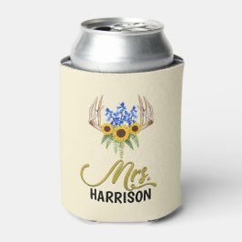 ミセス姓素朴フローラ結婚〔雄ジカの〕枝角 缶クーラー