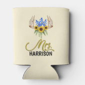 ミセス姓素朴フローラ結婚〔雄ジカの〕枝角 缶クーラー (裏面)