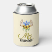 ミセス姓素朴フローラ結婚〔雄ジカの〕枝角 缶クーラー (缶裏面)