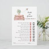 ミセス恋しく思に旅行「誰を推測」シャワーゲーム (スタンド正面)