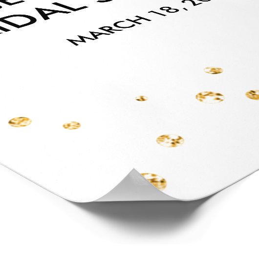 ミセス恋しく思ピンクへの旅行フローラブライダルシャワー ポスター (角)