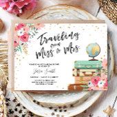 ミセス恋しく思ピンクフローラブライダルシャワーへの旅行 招待状