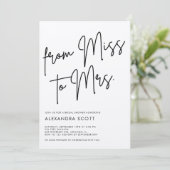 ミセス恋しく思ブライダルシャワーから 招待状 (スタンド正面)