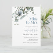 ミセス恋しく思ブライダルシャワーに青いアザミ 招待状 (スタンド正面)