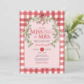 ミセス恋しく思ブライダルシャワーホリデー・クリスマスに向かうトレートー 招待状 (スタンド正面)