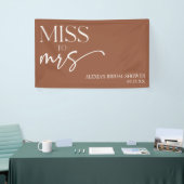 ミセス恋しく思ブラウン・ボホ・ボヘミアン・ブライダルシャワーへ 横断幕 (トレードショー)