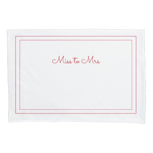 ミセス恋しく思・ピローケースに 枕カバー (正面)