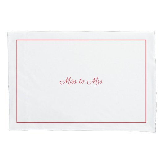 ミセス恋しく思・ピローケースに 枕カバー (正面)