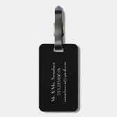 ミセス旅行荷物タグ | Gatsby インスパイア ラゲッジタグ (裏面縦)