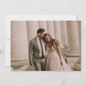 ミセス氏の写真結婚コラージュサンキューカード (裏面)