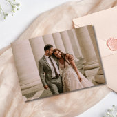 ミセス氏の写真結婚コラージュサンキューカード