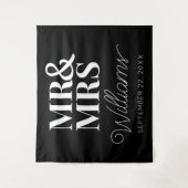 ミセス氏の結婚ブライダルシャワーモダン背景 タペストリー (正面)