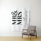 ミセス氏の結婚ブライダルシャワーモダン背景 タペストリー (インサイチュ)