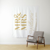 ミセス氏の結婚ブライダルシャワーモダン背景 タペストリー (インサイチュ)