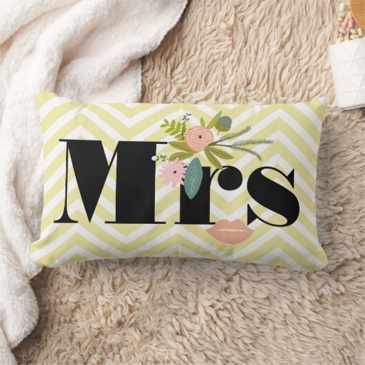 ミセス淡い色のイエローホワイトティール（緑がかった色）ジグザグ ランバークッション (ブランケット)