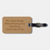 ミセス素朴・バーパーソナライズされたラップ荷物タグ ラゲッジタグ (裏面横)