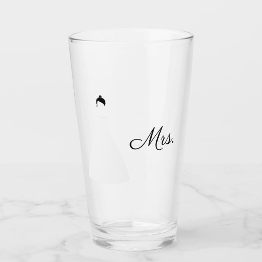 ミセス結婚のコップ タンブラーグラス (正面)