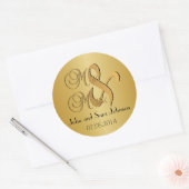 ミセス結婚ズに向かって |カスタマイズ ラウンドシール (封筒)