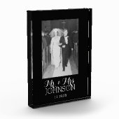 ミセス結婚ズの写真 – 白黒記念日 フォトブロック (左)