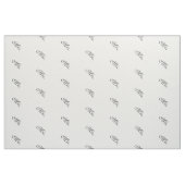 ミセス結婚ズイニシャル白黒モダンカスタム ファブリック (ヤード)