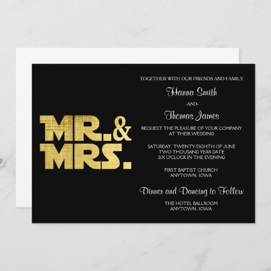 ミセス結婚ズ 招待状 (正面/裏面)