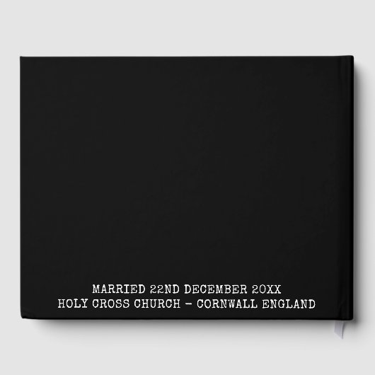 ミセス結婚フォトスクエレガントリプト ゲストブック (裏面)